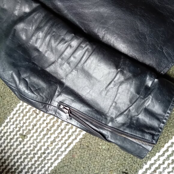 m0851 Leather Jacket Size L Made in Canada Vintage - Picture 2 of 13